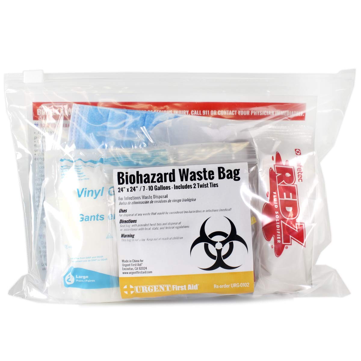 22 Piece Bodily Fluid Cleanup Pack/Bloodborne 21 Set, Multi-color