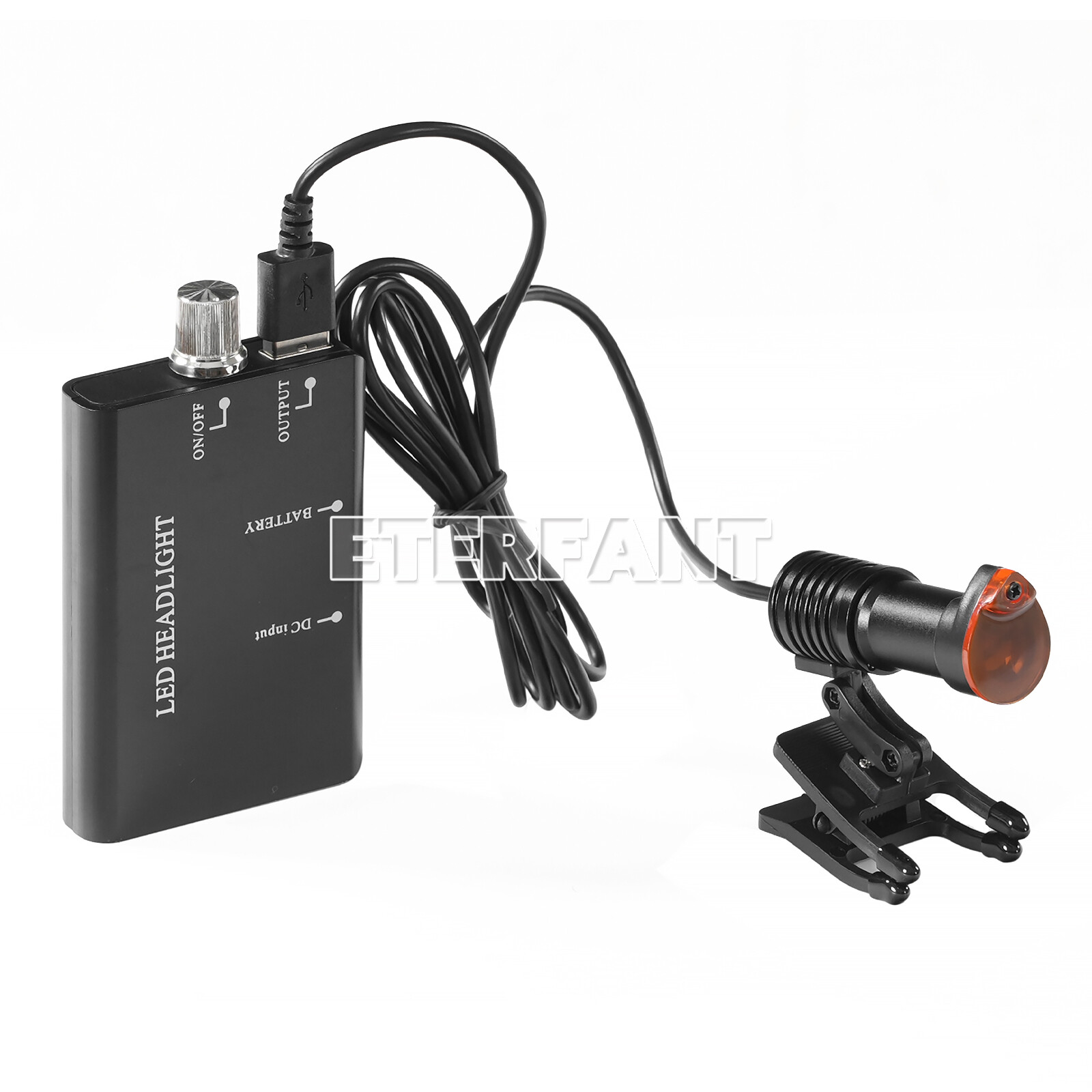 ETERFANT Dental 5W LED Headlight Lamp Metal Clip W/Filter for Binocular Loupes