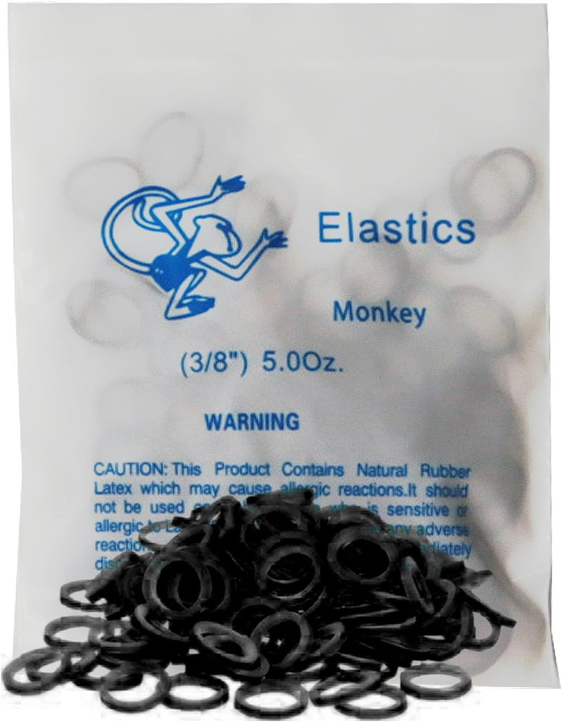 Non Latex 100P Black Orthodontic Elastics Dental Rubber Bands Intraoral Black El