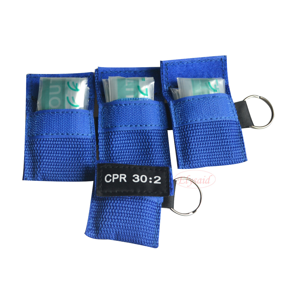 200 pcs Rescue CPR 30:2 Mask Keychain Keyring Face Shield First Aid Training