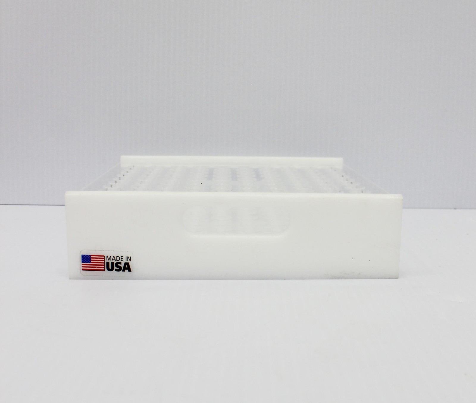 N/A Clear Acrylic 100 Place Test Tube Rack Refrigerator-Freezer Sto (3377112)