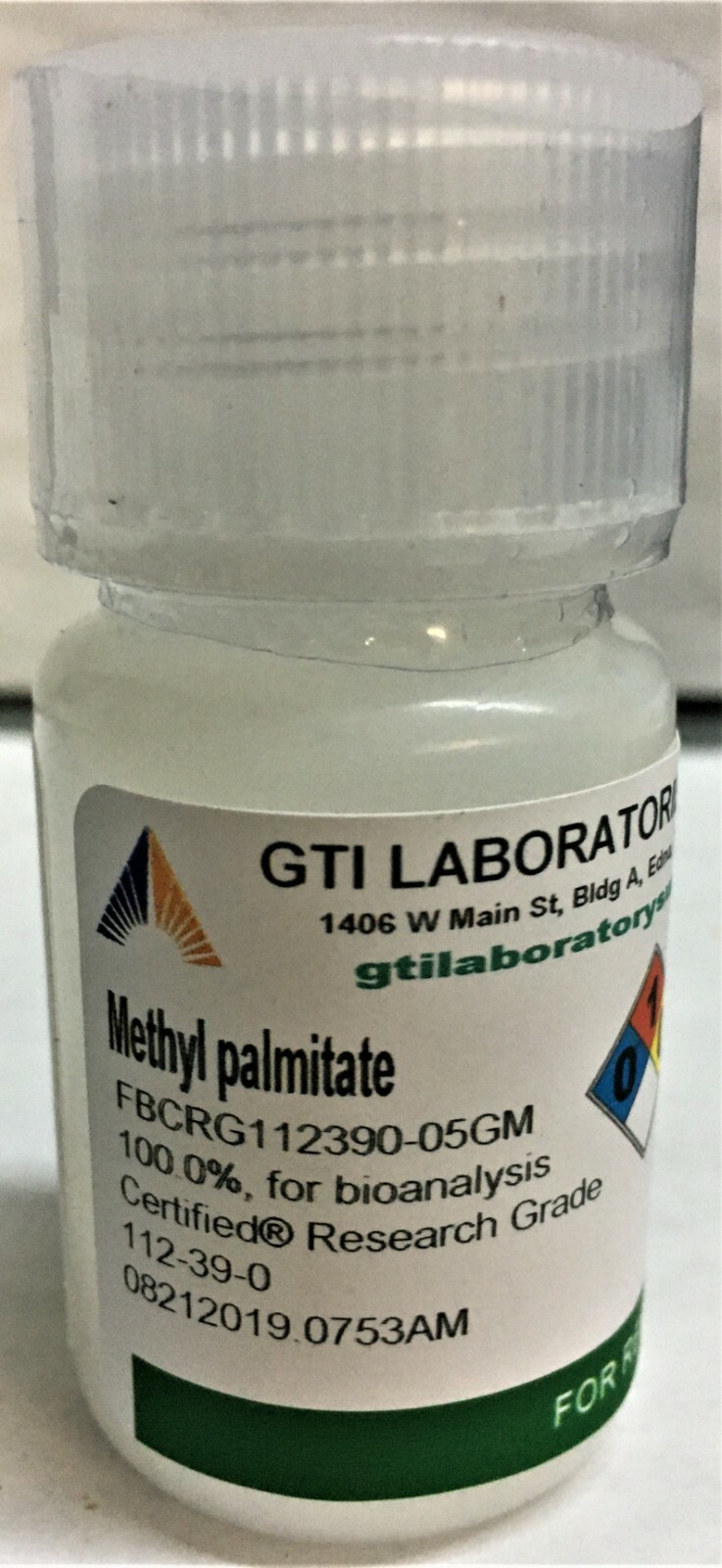 Methyl palmitate, 100.0%, for bioanalysis, Certified® Research Grade 5g