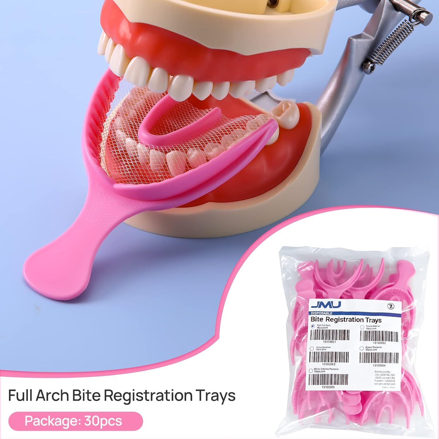 Dental Impression Trays Triple Crown/Bridge/Counter Impression Bite Registration