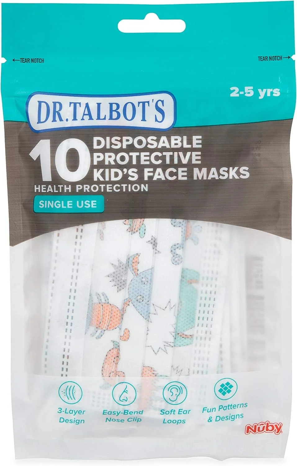 Dr. Talbot’s Disposable Kid’s Face Mask for Personal Health