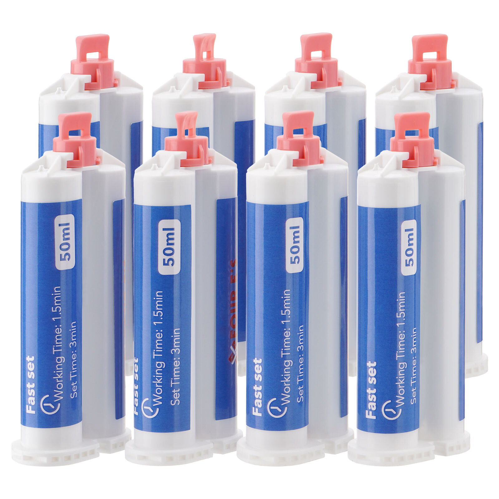 8Pcs Heavy Body Fast Rapid Set Dental Impression Material 50mL Cartridge VPS PVS