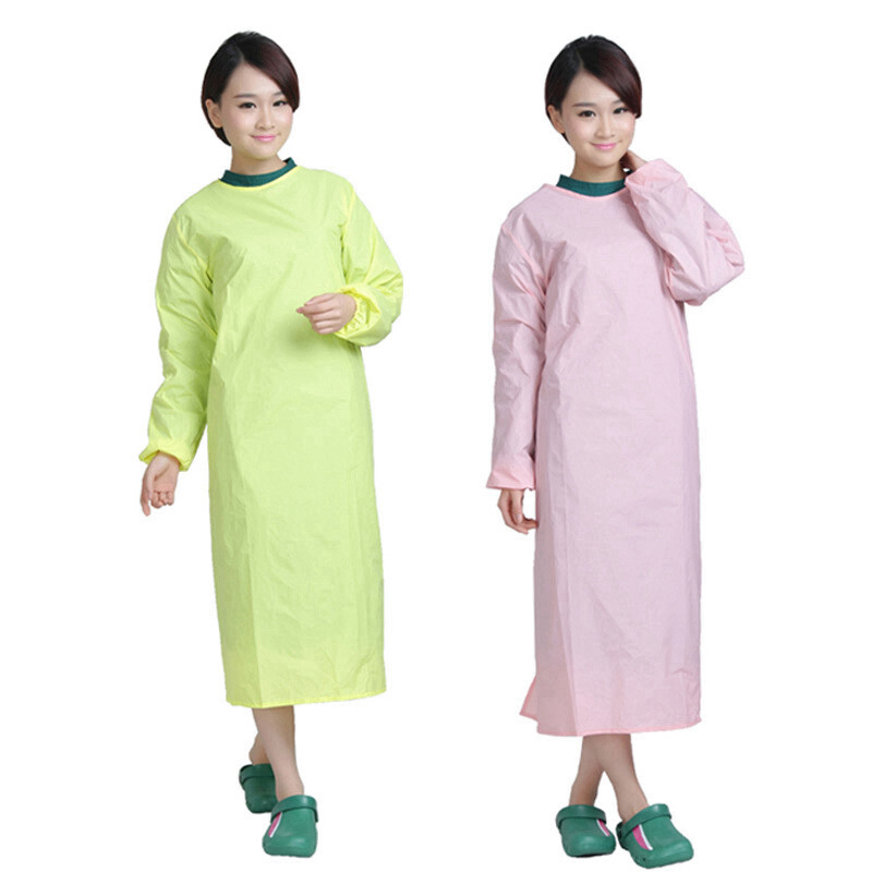 Long Medical Doctor Nurse Surgeon Isolation Coat Unisex Surgical Gown Reusable