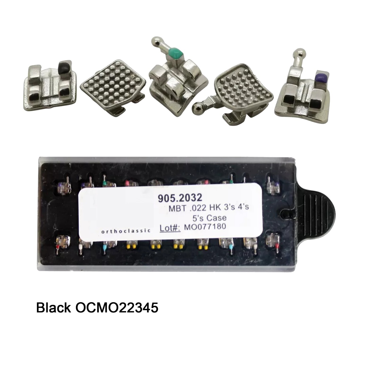 Dental Orthodontic Metal Brackets Braces Mini Roth MBT 018 022 345 Hooks MIM