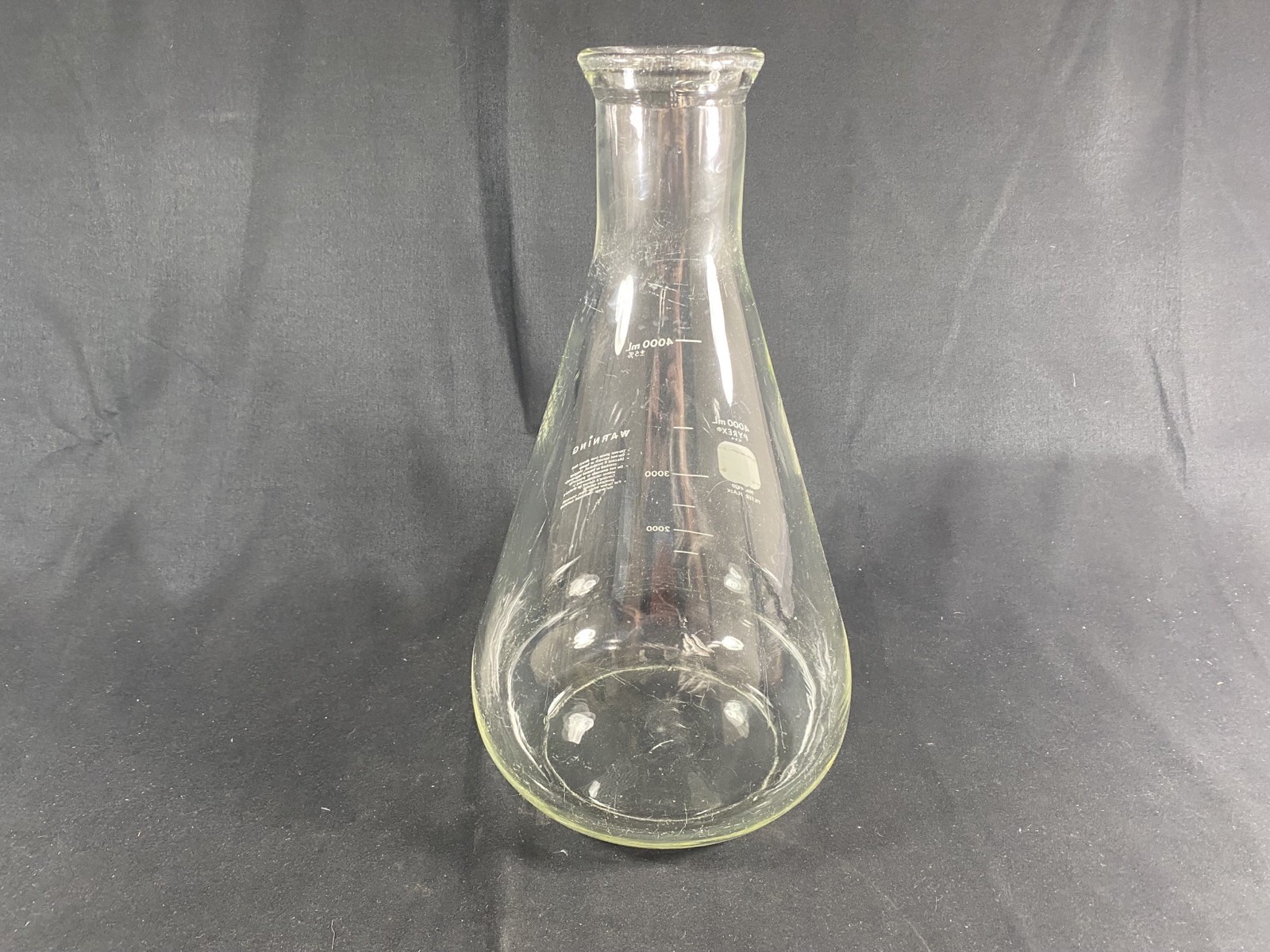 PYREX Glass 4000mL 4L Filter Erlenmeyer Flask Heavy Wall 5320-4L (1/Pk)