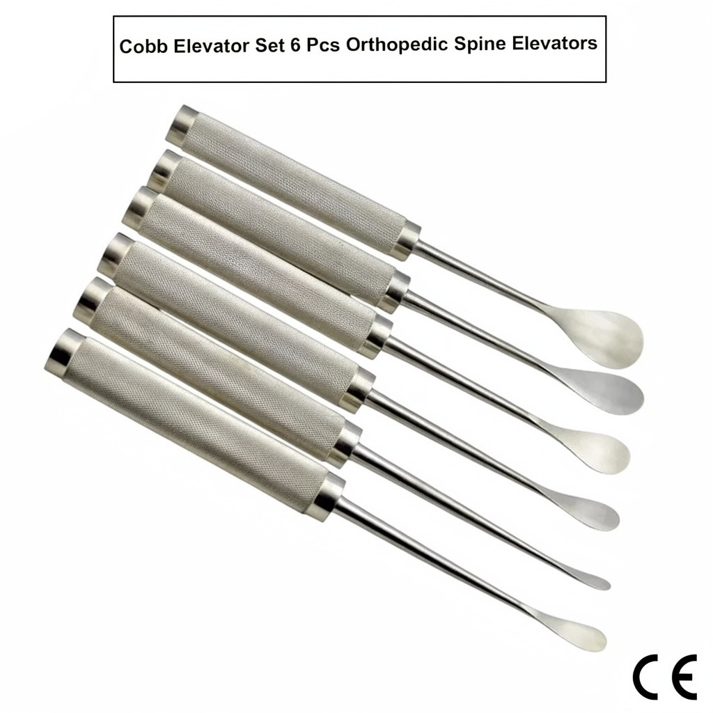 Cobb Spinal Elevators Curved Set Of 6 Orthopedic Surgery Surgical Instruments