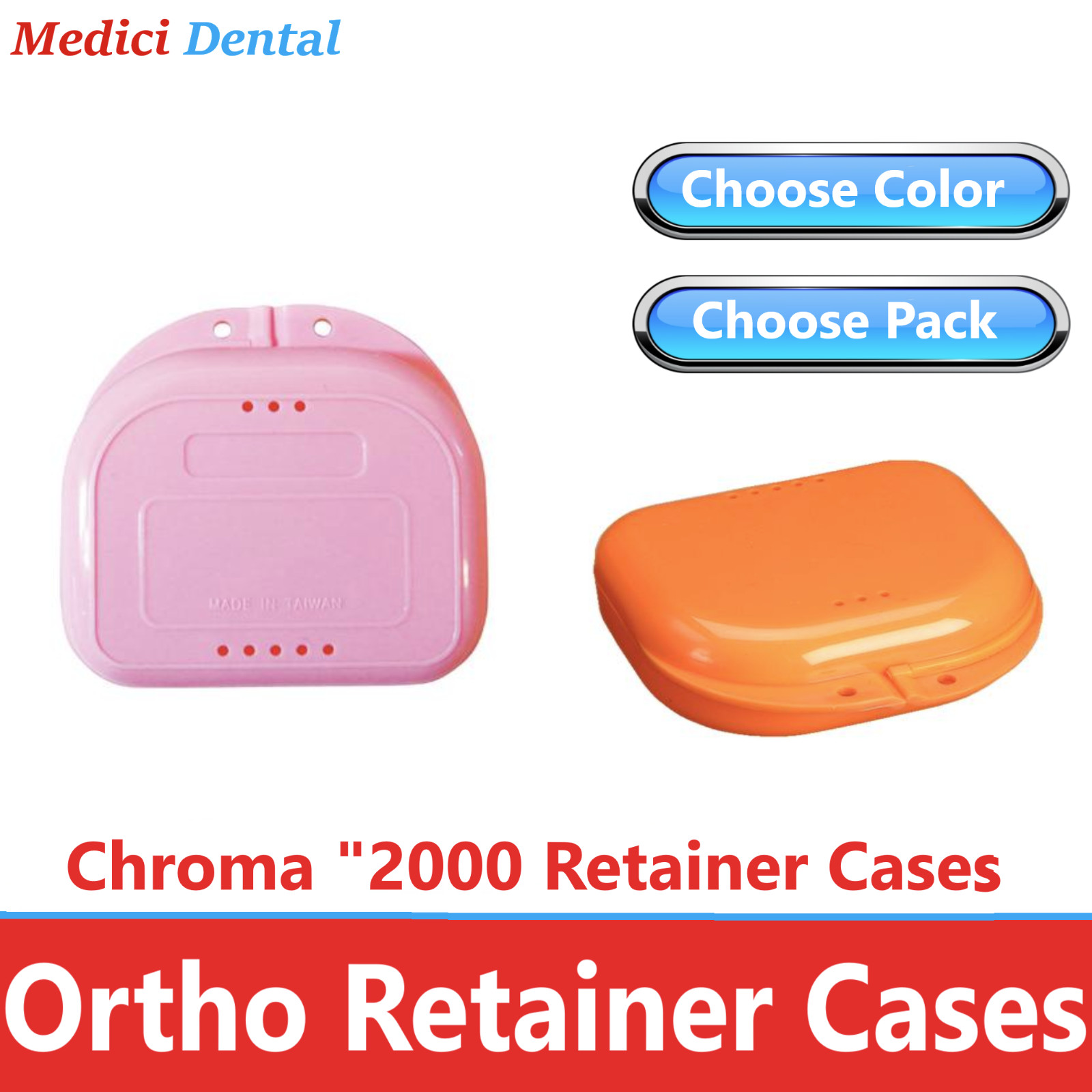 Dental Denture Box case carrier – Retainer Box – 1′ Deep, Upto 150Pk Assorted