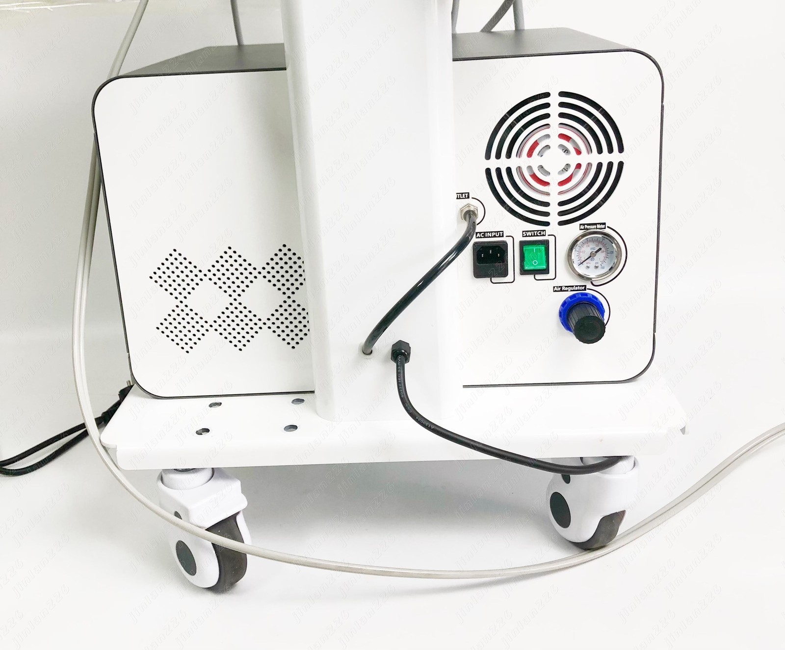 Portable Dental Mobile Delivery Unit Air Compressor Rolling Cart Suction System