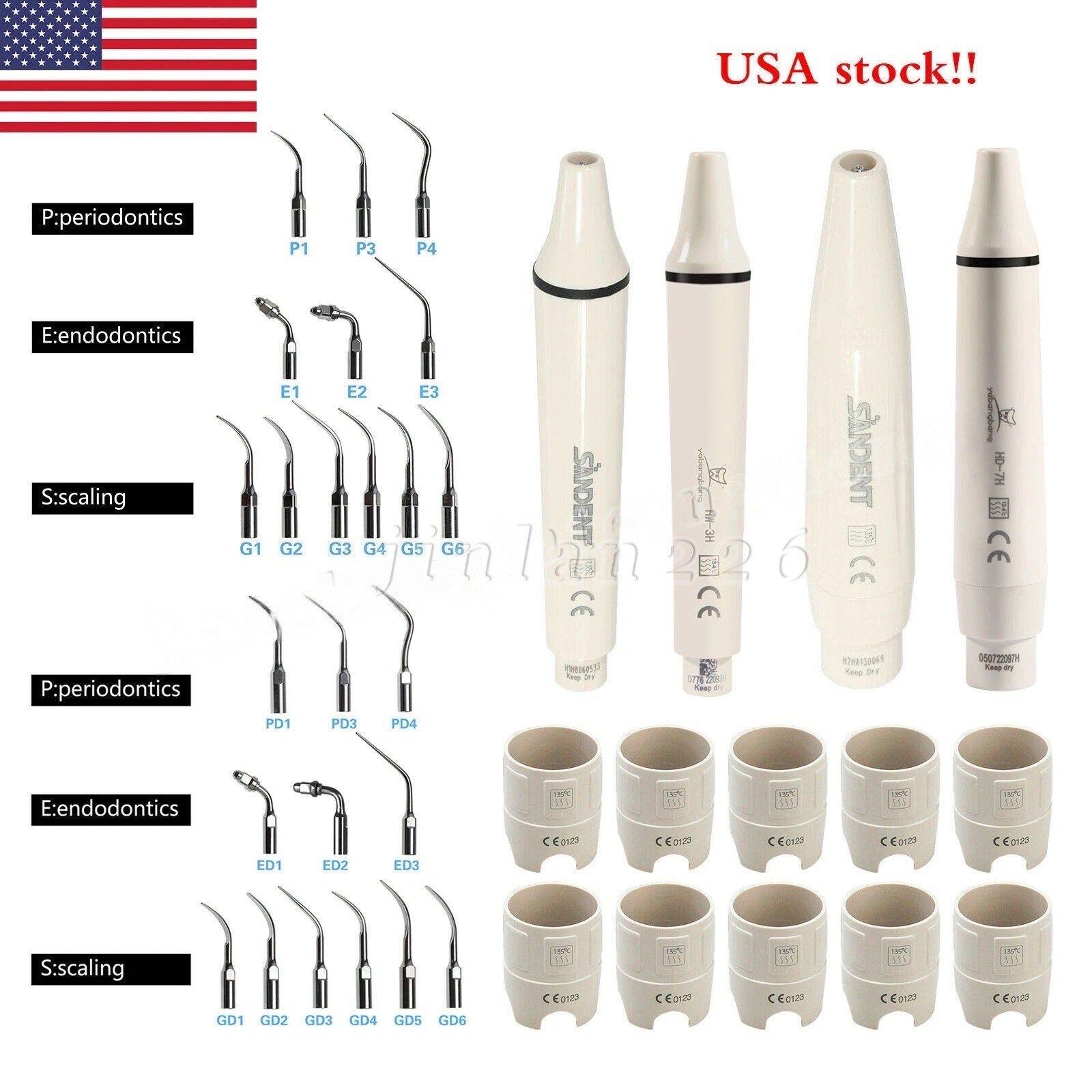 Dental Piezo Scaler Tips Torque Wrench Key for EMS Woodpecker/ DTE SATELEC tips