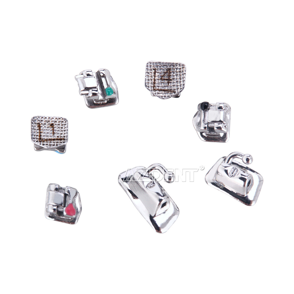 AZDENT Dental Orthodontic Self-Ligating Bracket Braces Roth/MBT .022 Hooks 3 4 5