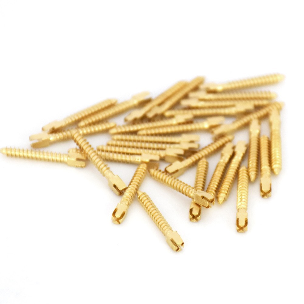 120/240pcs Dental Endo Screw Posts Root Canal Pins Conical Screws Gold Plated