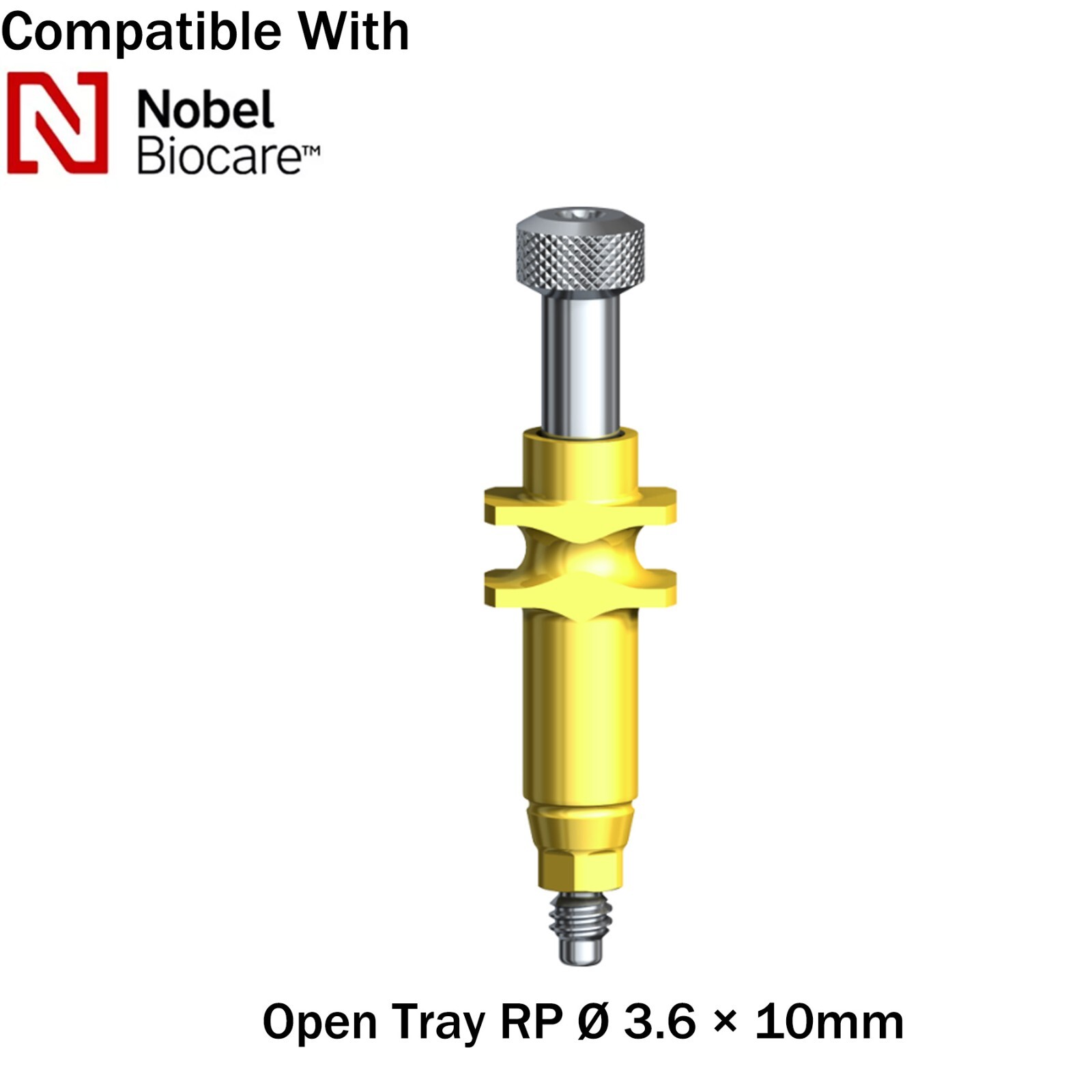 Dental Nobel Impression Coping Open Tray Conical Connection NP/RP Ø3.6/5.0mm