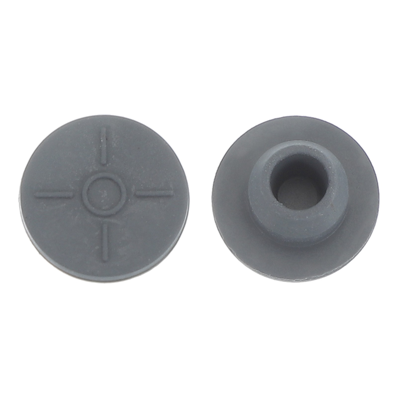 13mm Vial Rubber Stoppers, 100 Pack Mushroom Injection Ports Stopper, Gray