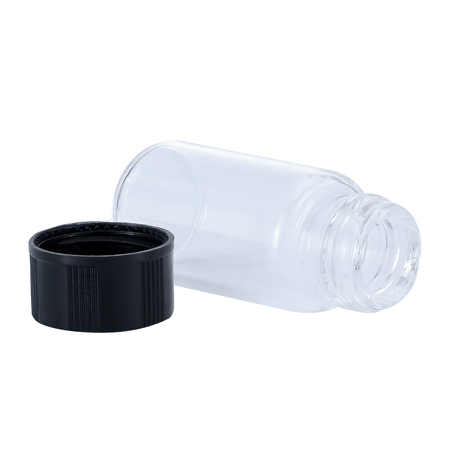 10 Pc 5ml Mini Clear Glass Vials with Plastic Screw Caps for Essential Oils