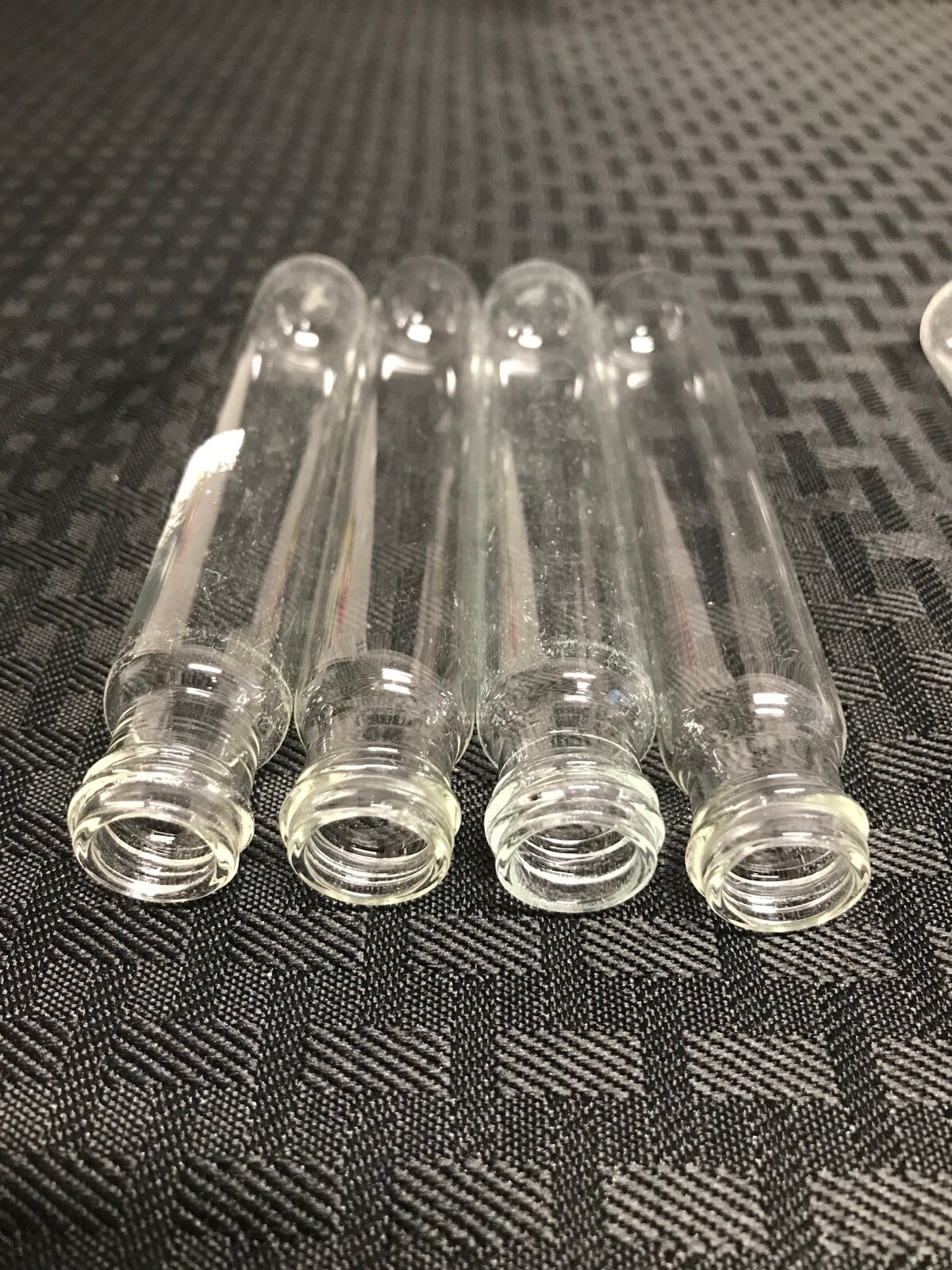 (10) Lab Glass 25mL Reusable Culture Tubes 20 x 125mm 18-415 Thread No Cap