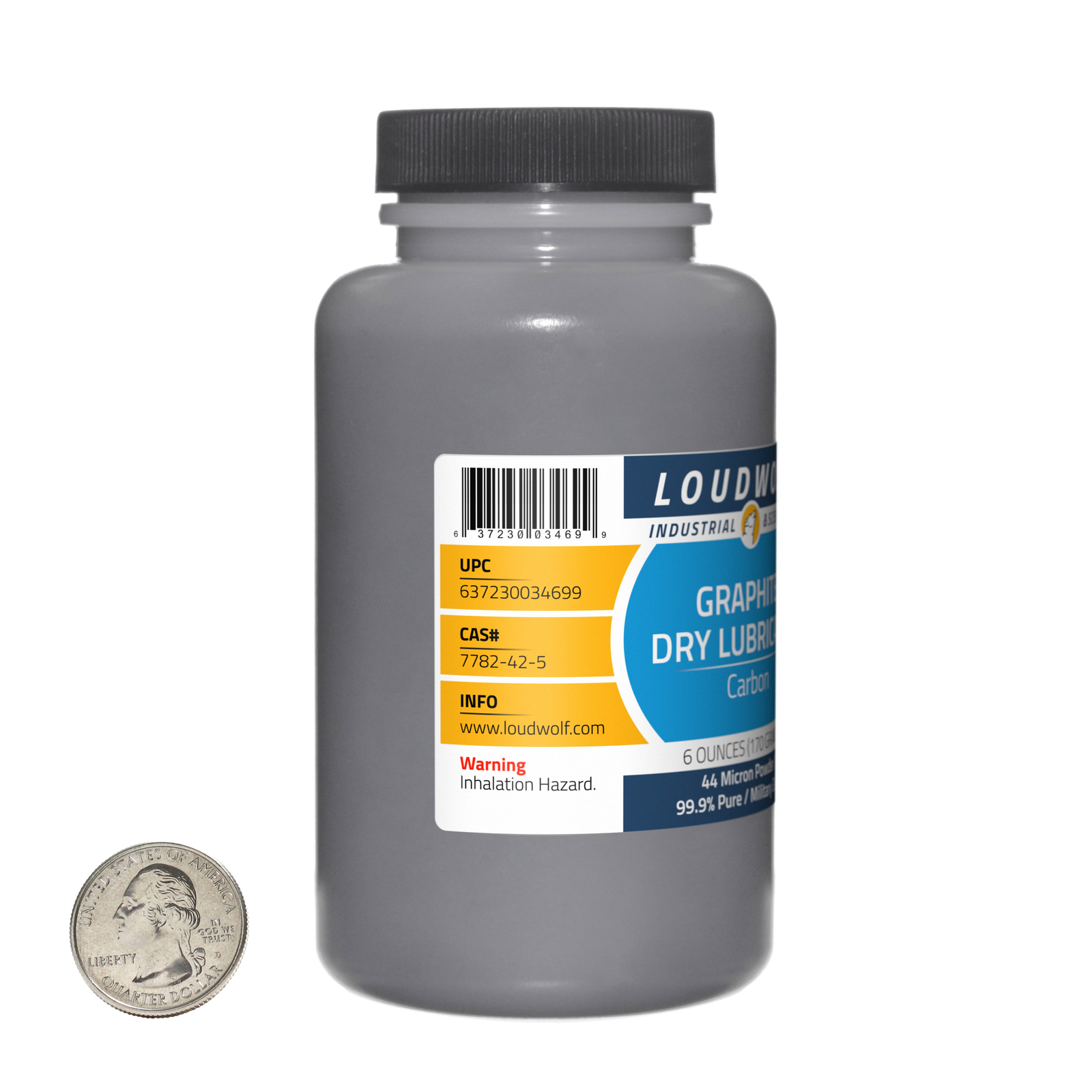 Graphite / 1.1 Pounds / 3 Bottles / 99.9% Pure Military Grade / 44 Micron Powder