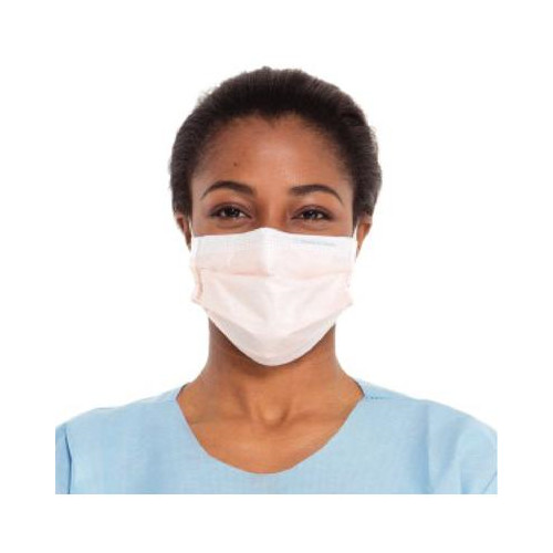 Halyard 47107 FluidShield Earloop Face Masks ASTM Level 3 Orange 40/Bx
