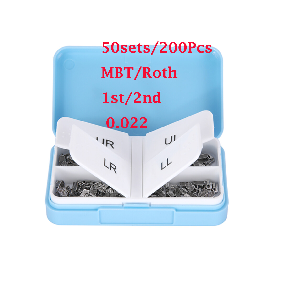 50Sets AZDENT Dental Orthodontic Buccal Tube 1st 2nd Molar Tube Roth MBT .022