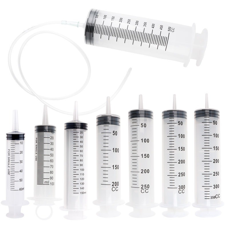 60-350ML Reusable Big Large Plastic Hydroponics Nutrient Measuring Syringe