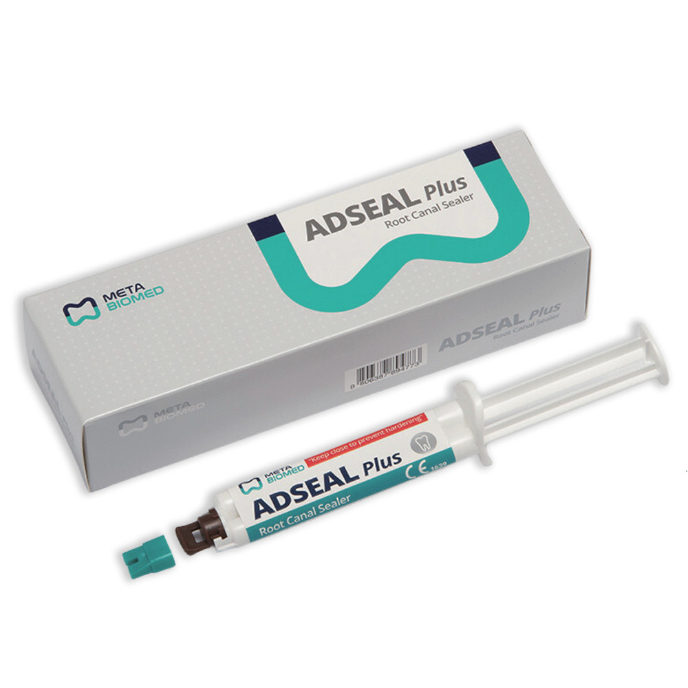 Meta Biomed Adseal Plus Resin Based Root Canal Sealer 13.5g Dual Syr (Free Ship)