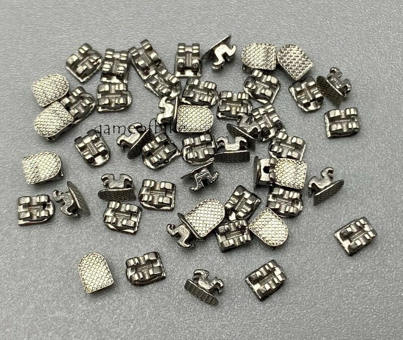 Dental Orthodontic Brackets Braces Standard Roth 022 Slot Hooks 345 Metal Bulk