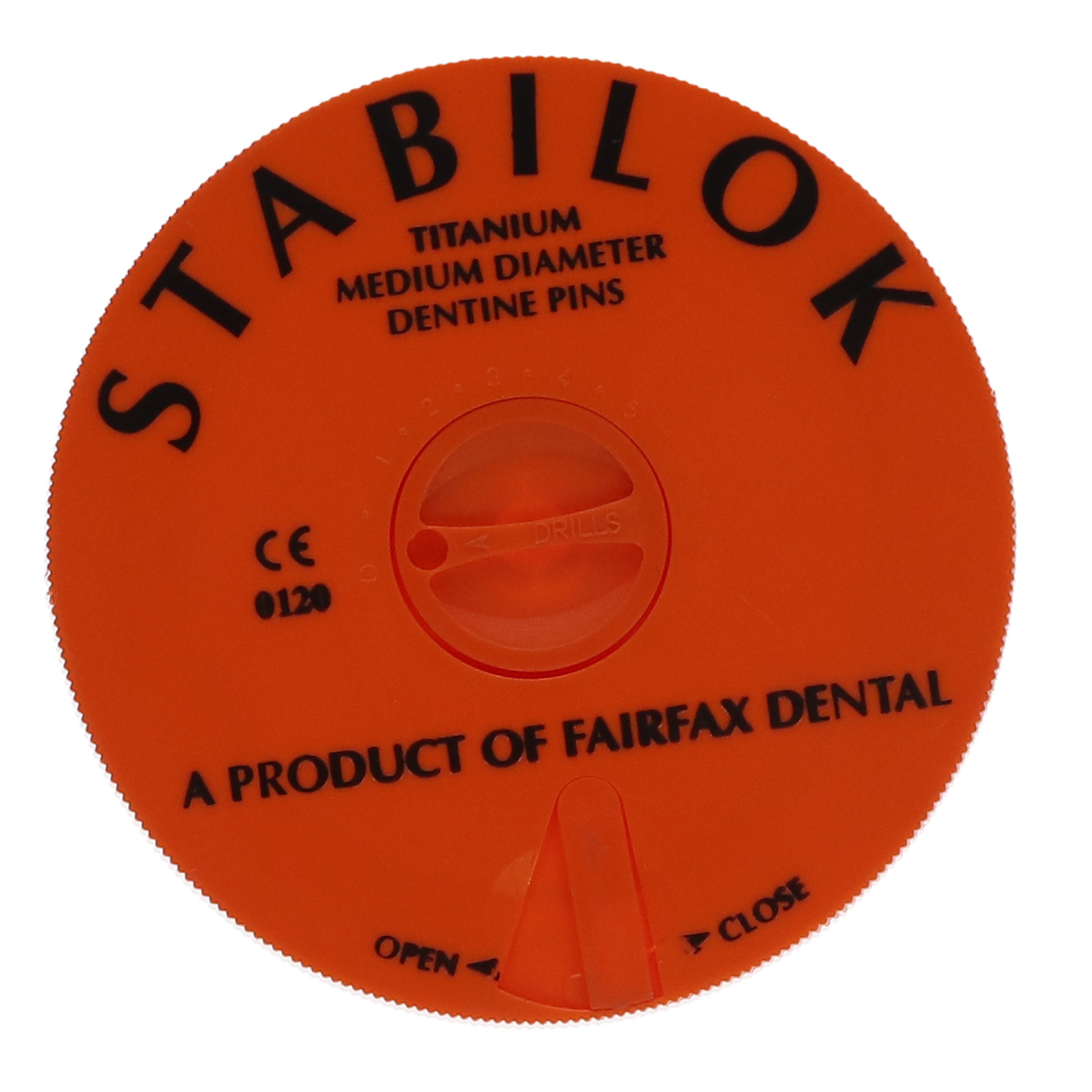 Fairfax Dental 60054 Stabilok Titanium Pins .027″ Orange Economy Kit 100/Pk