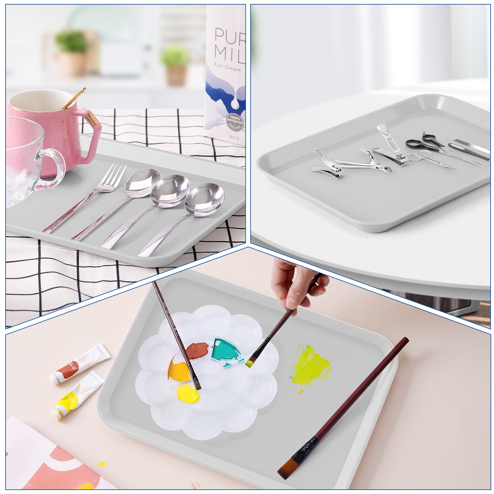 JMU Dental Autoclavable Instrument Trays Bulk Procedure Tray Flat Tray Size B