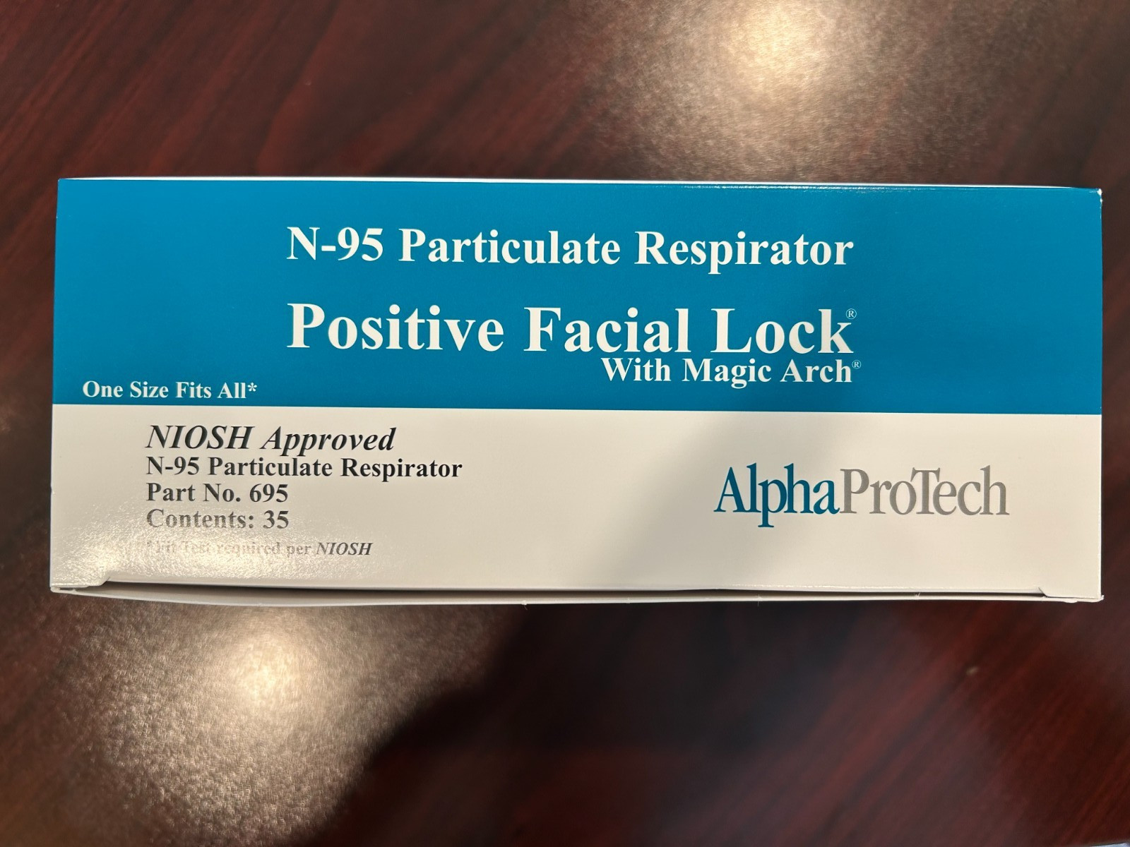 Alpha ProTech N95 NIOSH Particulate Respirator Mask Case of 210 #695 Masks