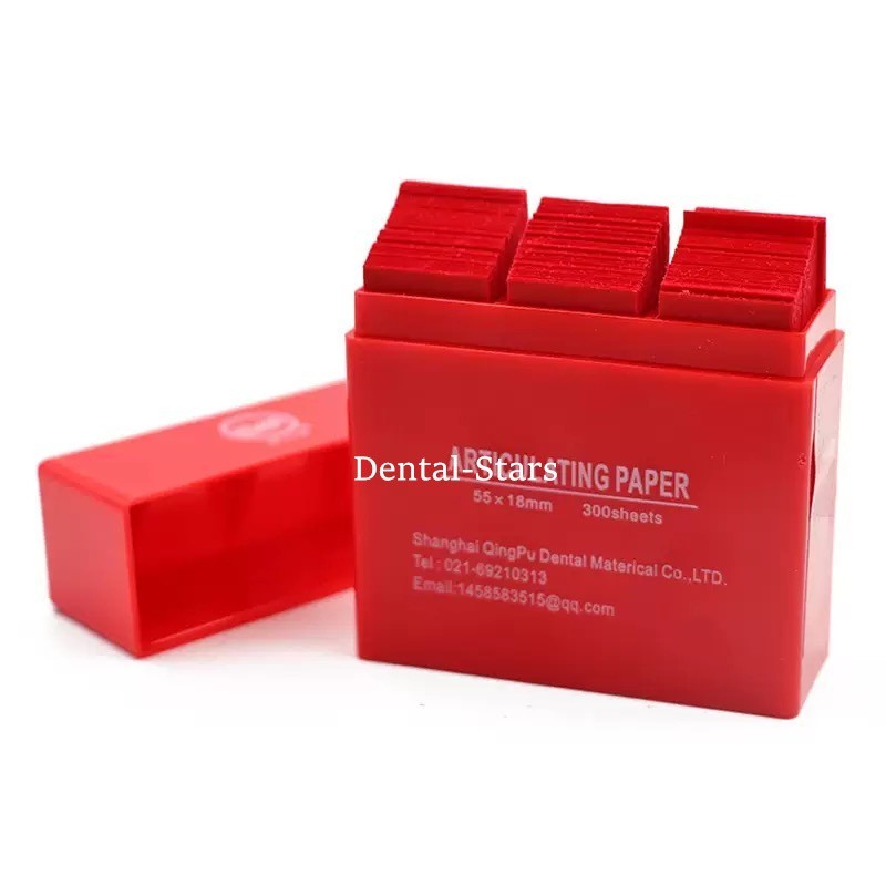 300 Sheets Dental Articulating Paper Strips Ultra-Thin Occlusal Papers Blue/Red