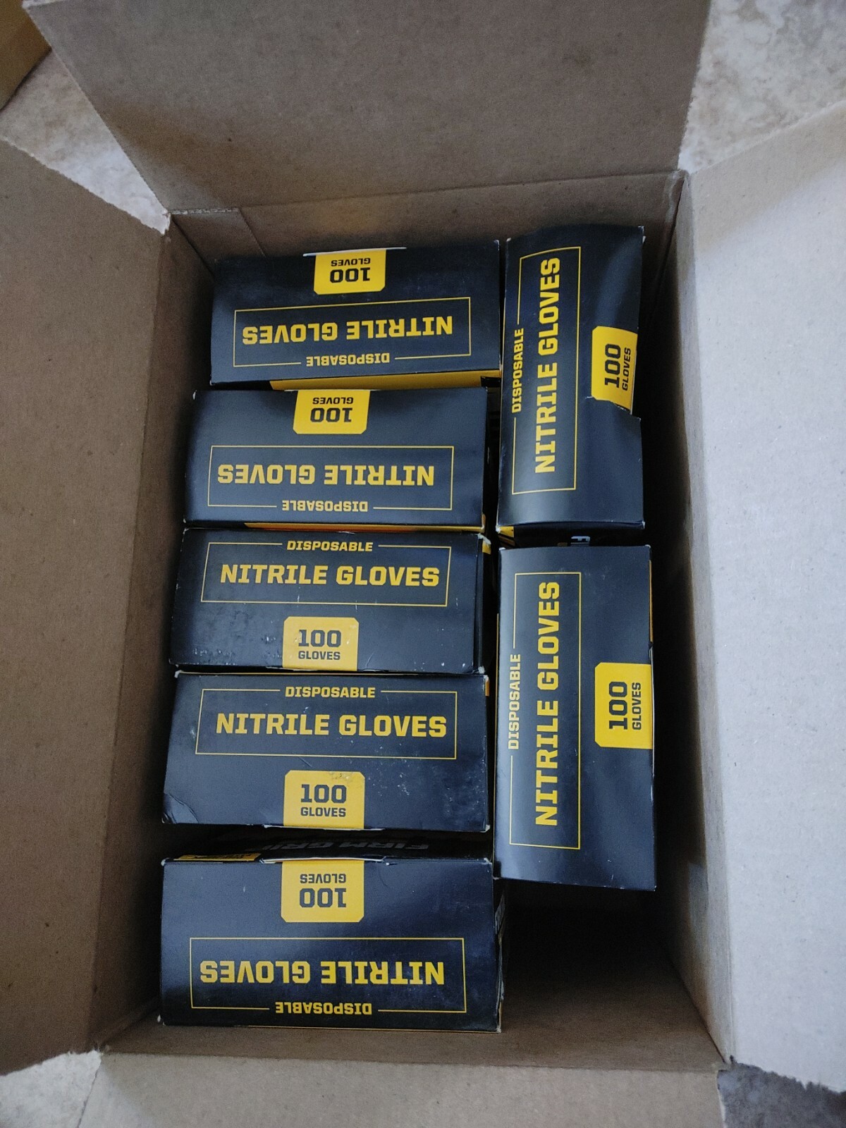 Nitrile Heavy Duty 4 Mil Janitorial Commercial gloves. Bundle of 7 boxes