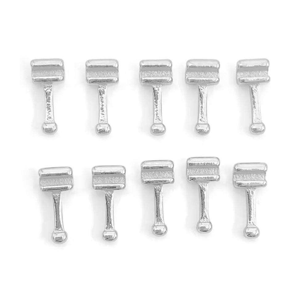 Dental Orthodontic Crimpable Hook Long/Medium/Short Stainless Steel 10pcs/pack