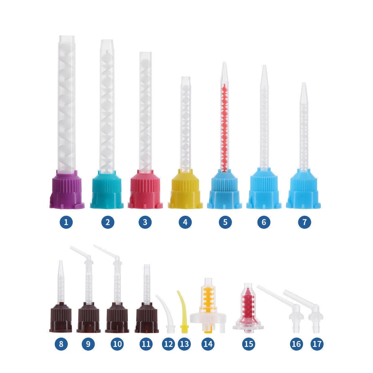 Dental Disposable Mixing Tips for Impression Material,C&B, Cements 100/pk