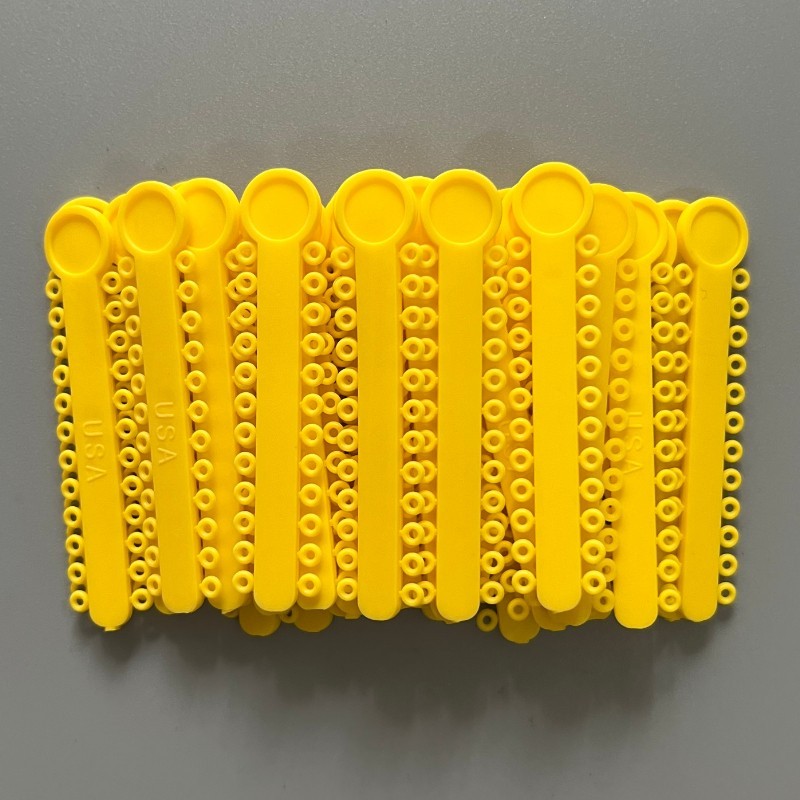 Dental Orthodontic Elastic Ligature Tie&Long/Short/Continuous Power Chain Yellow