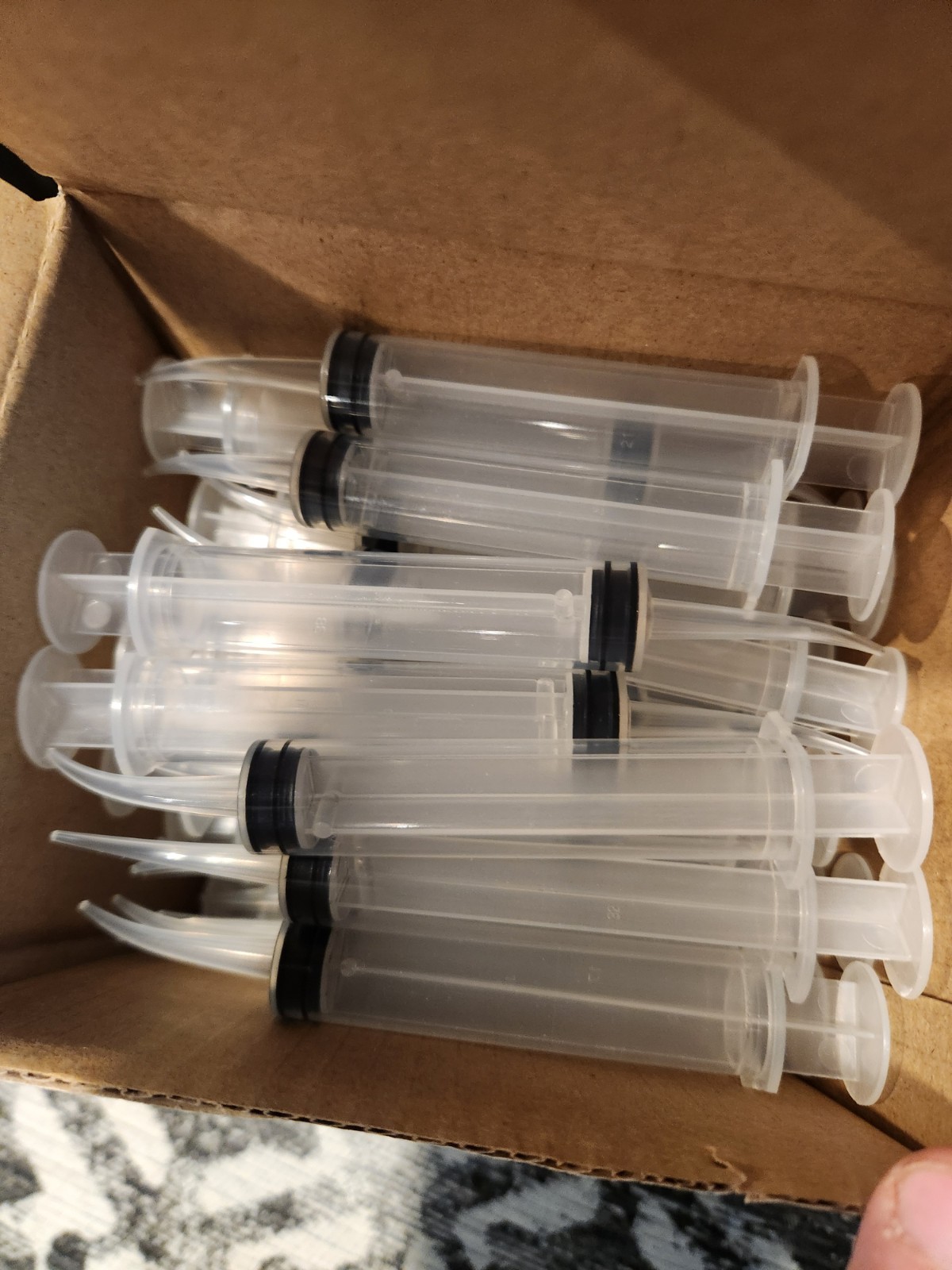 50 Pcs Benco Monoject Curved Tip Dental Utility Irrigation Syringes 12ml (12cc)