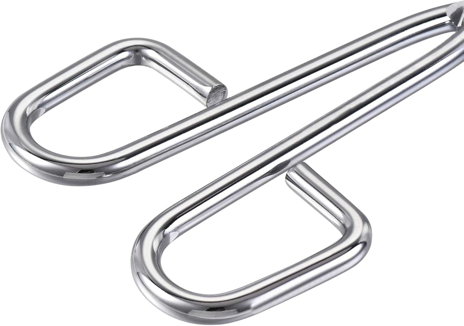 uxcell Lab Beaker Tongs 3 Prongs Stainless Steel 11.81-inch Opens Blue,Silver