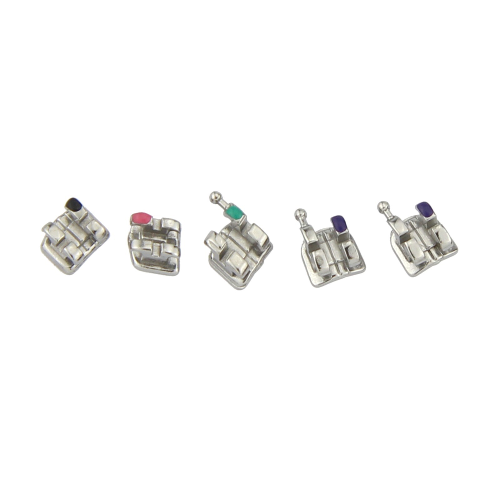 Orthodontic Dental Brackets Brace Mini Roth MBT 018 022 Slot 345 Hooks Metal MIM
