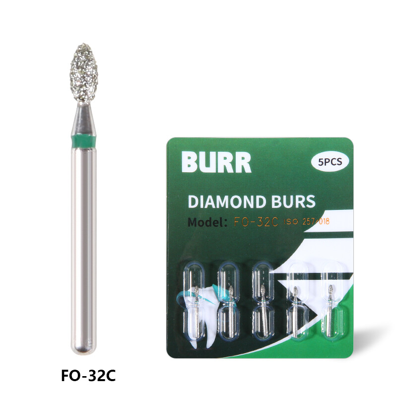 10 packs Dental Diamond Burs drill FG for High Speed turbine Handpiece FO-32C