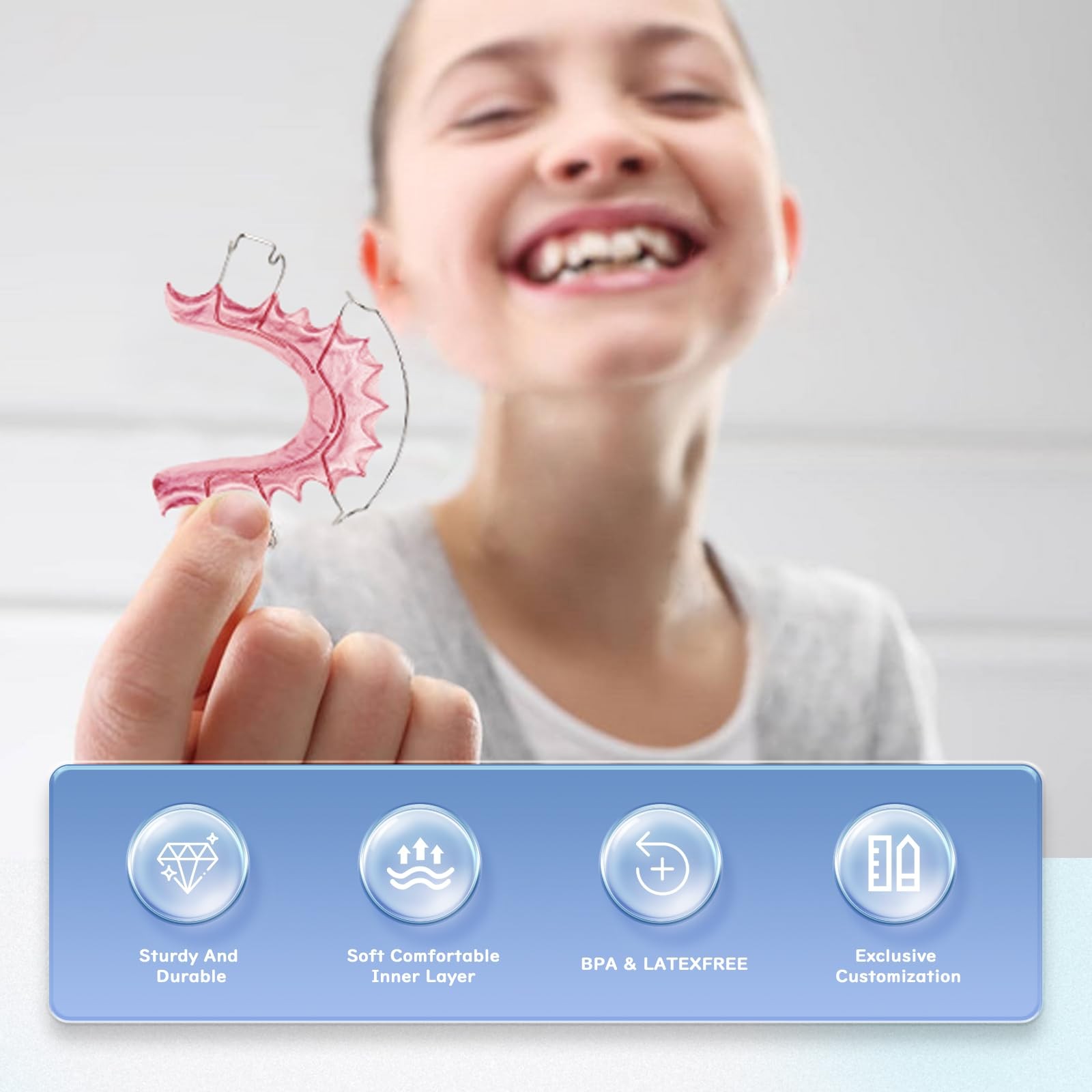 2 Hawley Retainers for Custom Teeth Retention