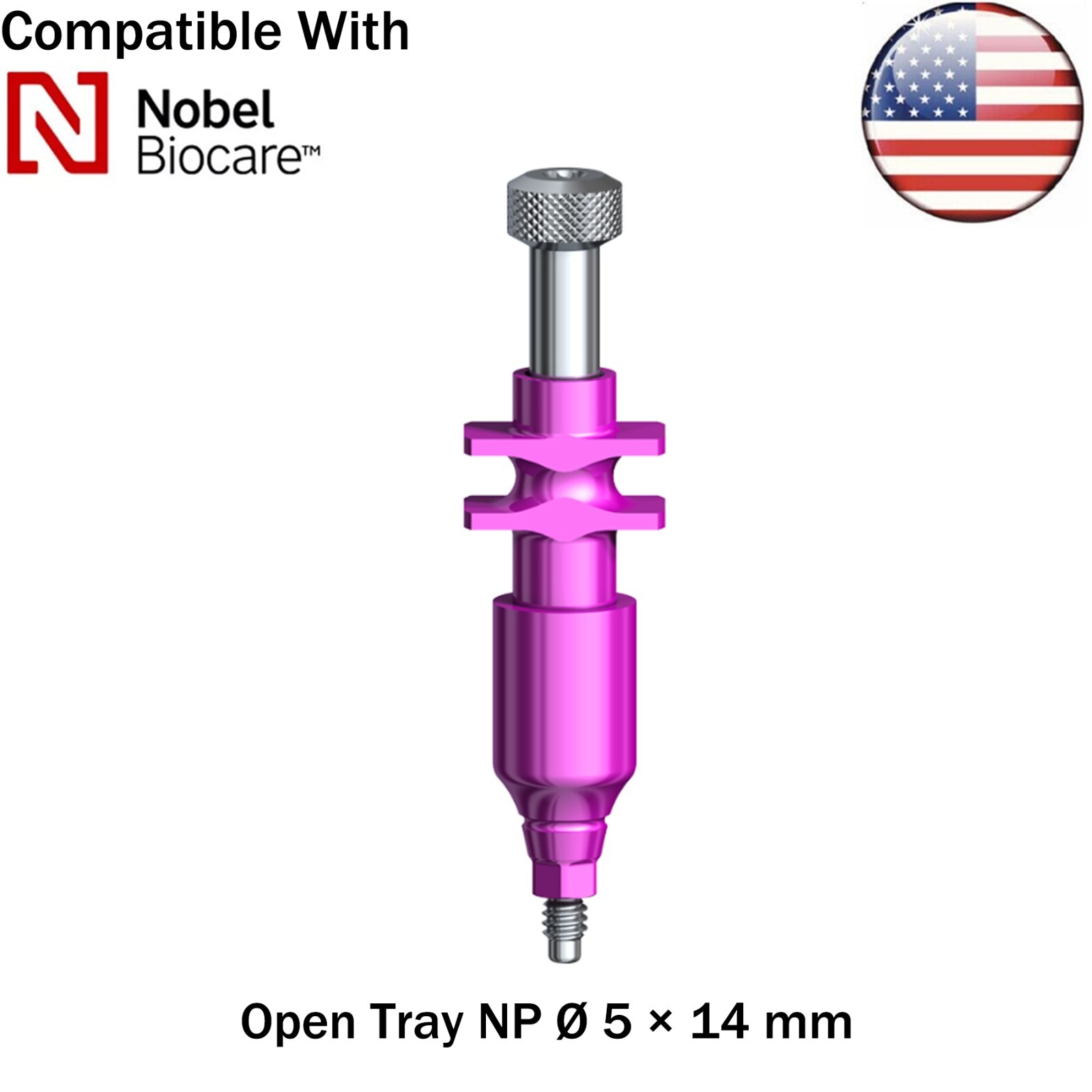 US Dental fits Nobel Active NP/RP Impression Transfer Coping Close Open Tray