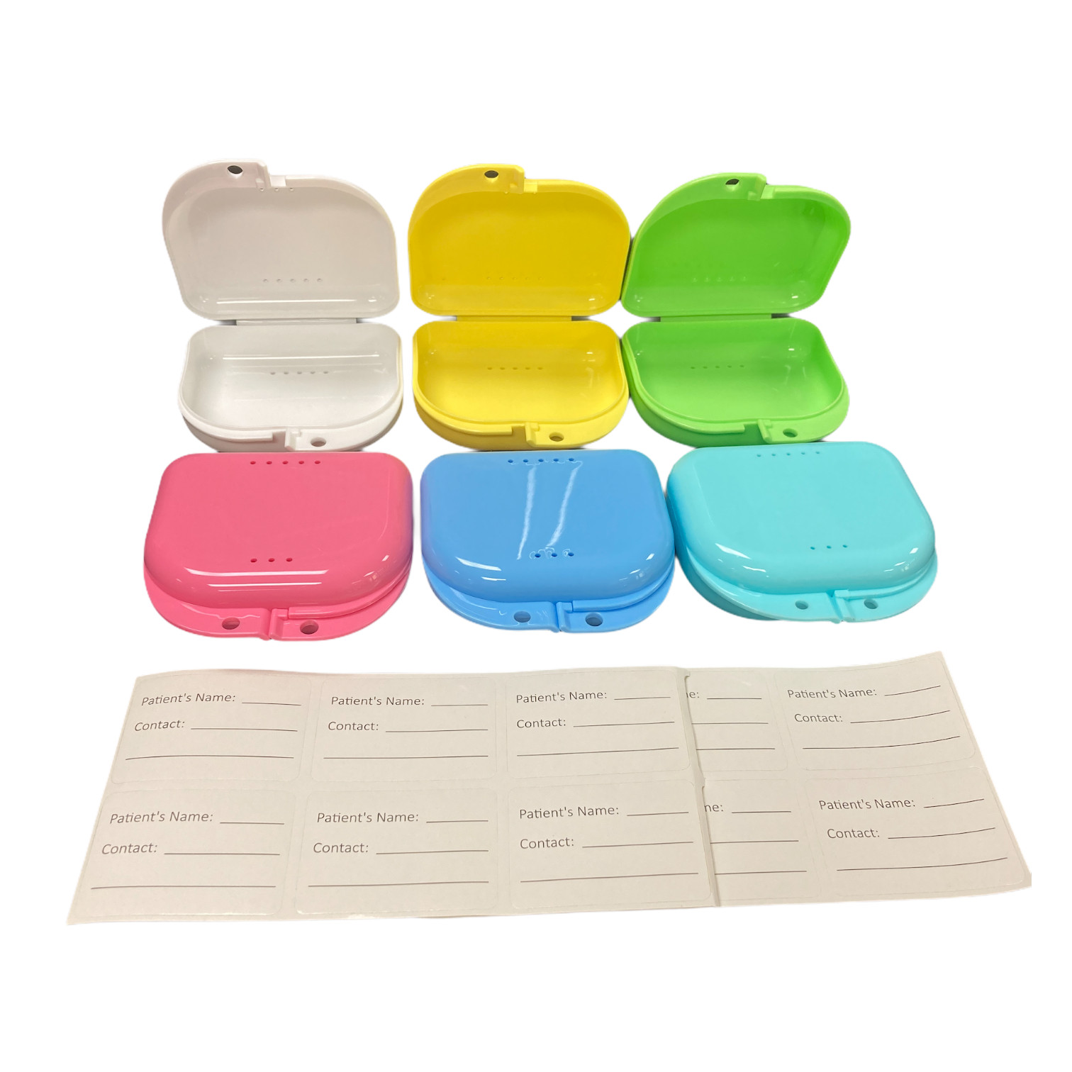 240pcs Retainer Box Dental Orthodontic Mouthguard Box Asstd. Colors Best Price!