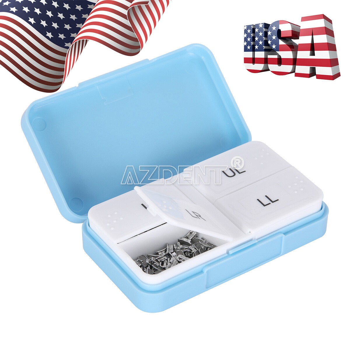 50Sets Dental Orthodontic 1st Molar Roth.022 Buccal Tube Non-Conv Bondable