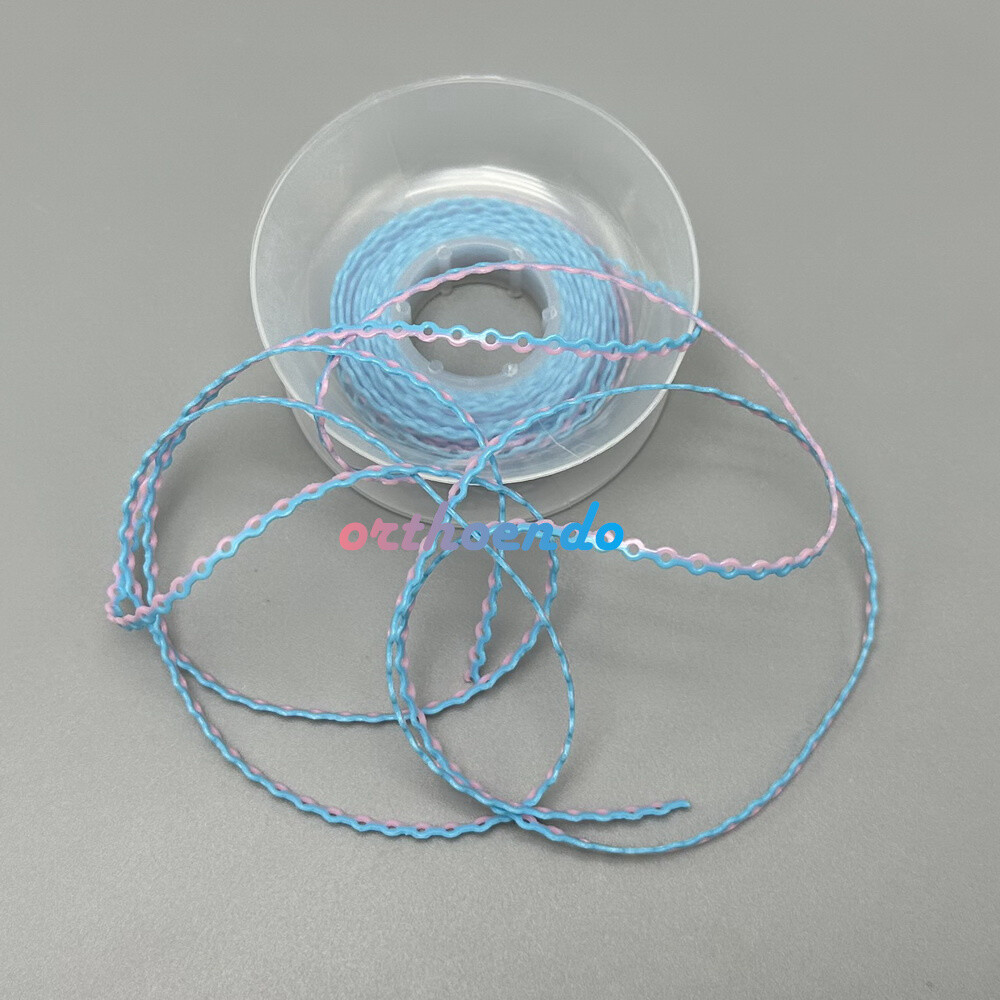 1 Roll Double Color Elastolink Elastic Power Chains (Ultra) Long Short 10 Sizes