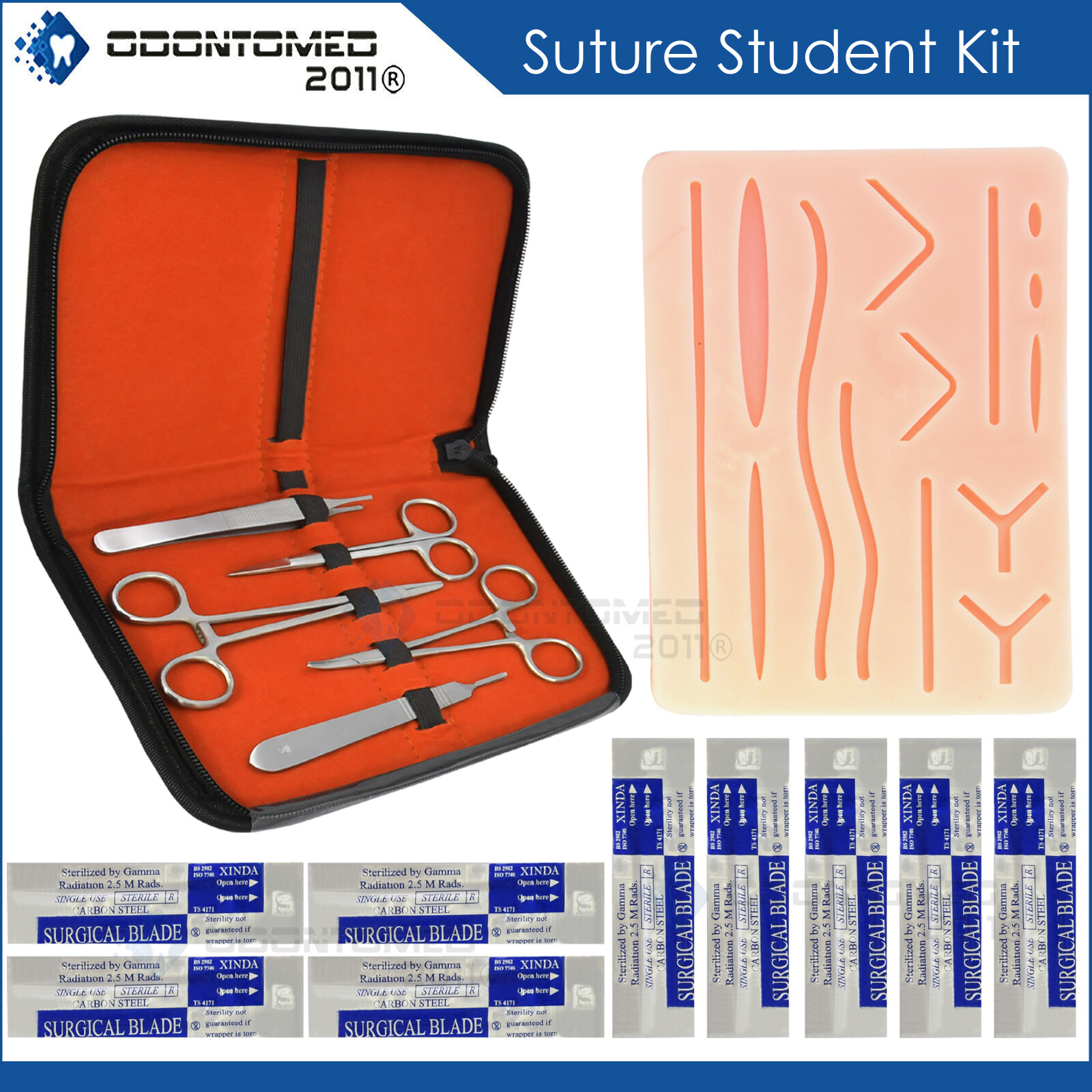 15 piece Practice Suture kit for Medical and Veterinary Student Training