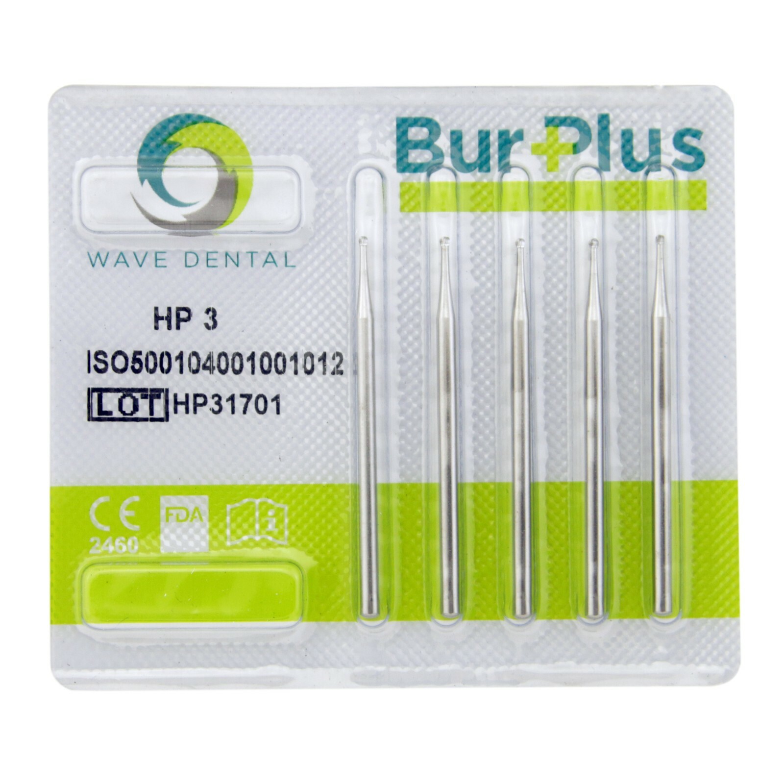 Wave Dental Round Carbide Bur Straight Handpiece Burs 44.5mm HP #1/4 1/2 2 4 6 8