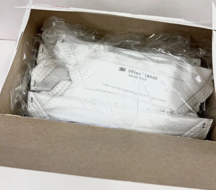 3M VFlex 1804S, Particulate Respirator NIOSH N95 Small Surgical Face Mask 50/Box