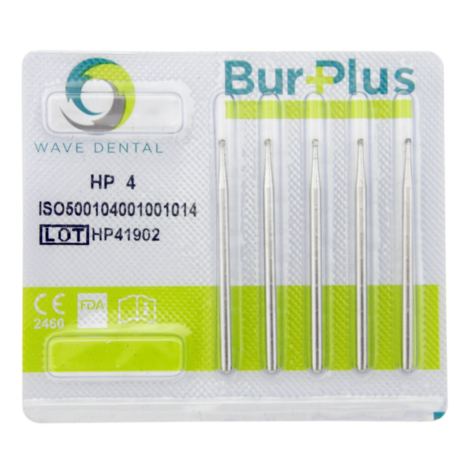 Wave Dental Round Carbide Bur Straight Handpiece Burs 44.5mm HP #1/4 1/2 2 4 6 8