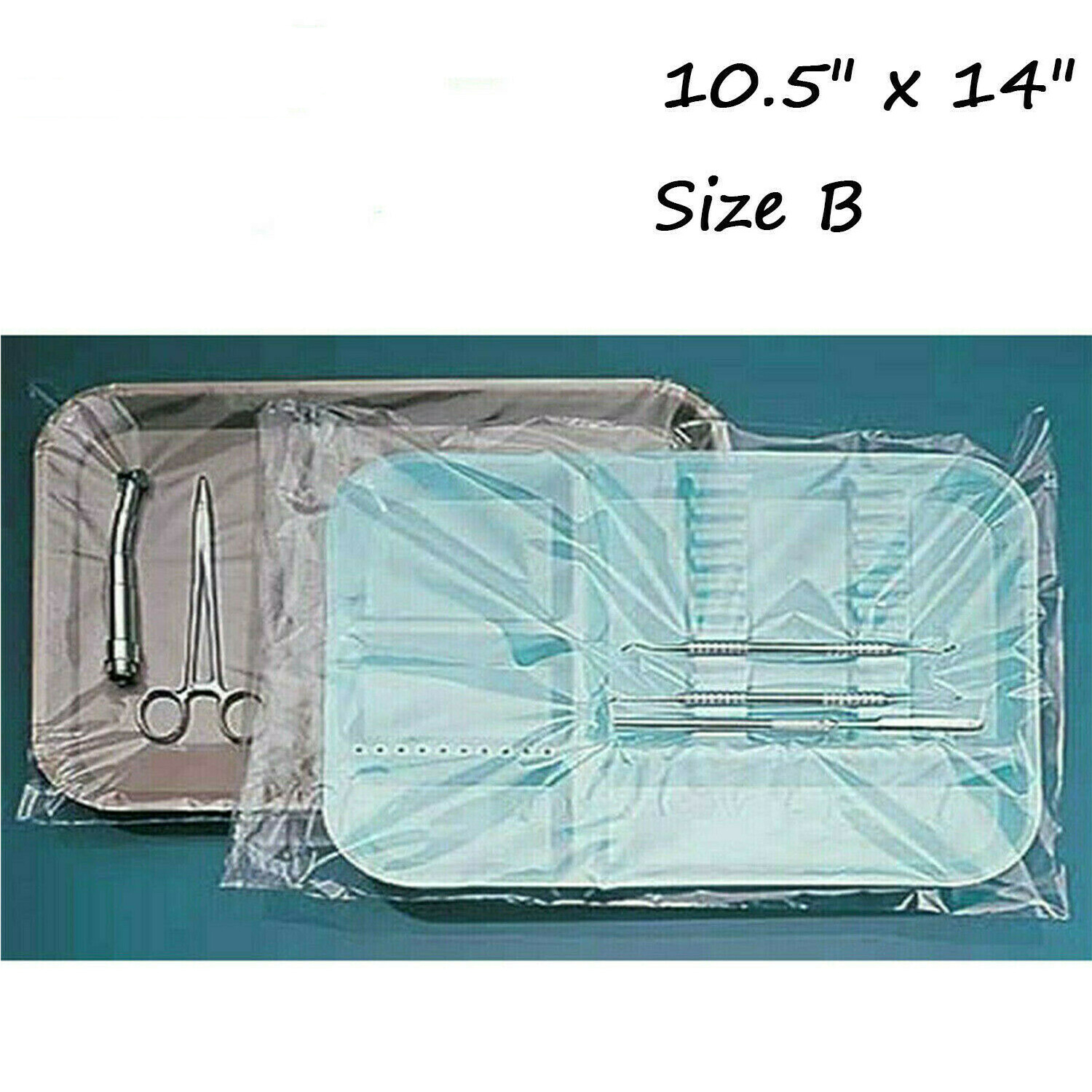 JMU up to 3000pcs Dental Disposable Plastic Tray Cover Sleeves Size B Tray